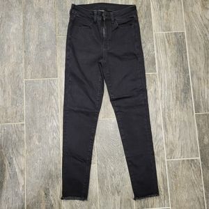 AMERICAN EAGLE Stretch Jeans Jeggings Size 2 Regular Black
